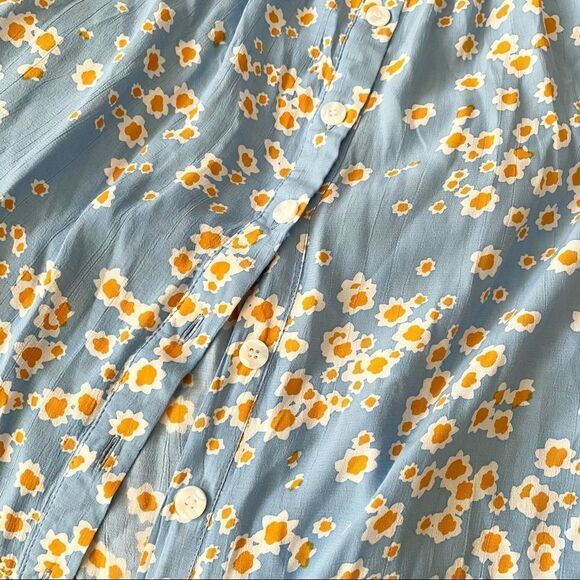 FAITHFULL THE BRAND Blue Daisy Midi Dress - Picture 7 of 7